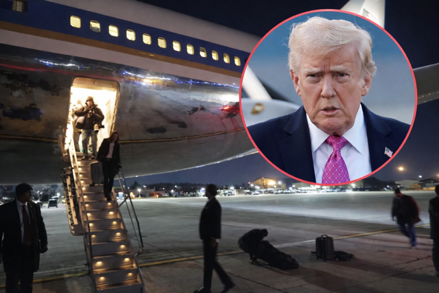 Самолёт президента США вернулся на базу после неполадки на пути в Давос