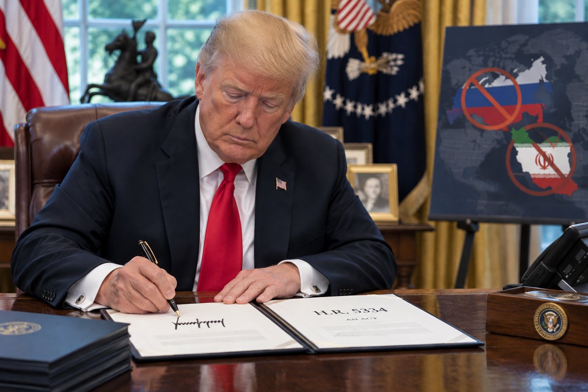 Трамп подписал закон о новых санкциях против России