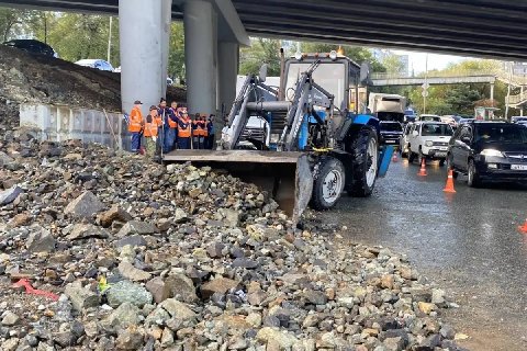 Владивосток затопило после трёхчасового ливня
