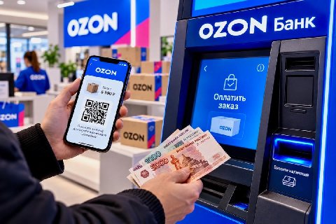 Ozon разрешил оплачивать заказы наличными через банкомат