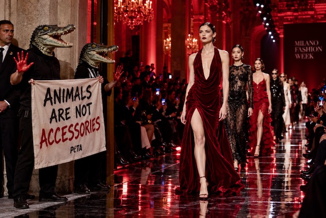 Неделя моды в Милане началась с Prada и протеста PETA