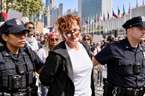 Сьюзан Сарандон задержали на акции у штаб-квартиры ООН
