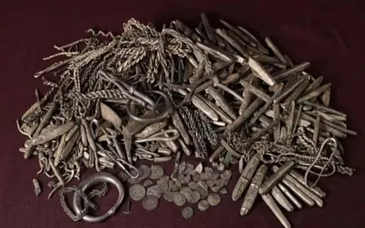 Датчанин нашёл крупнейшее в стране серебряное сокровище викингов