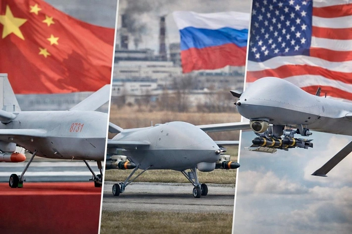 США отстают в гонке боевых дронов от Китая и России
