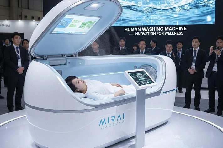 В Японии представили «человеческую стиральную машину»
