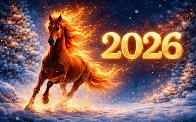 С наступающим 2026 годом — годом Огненной Лошади