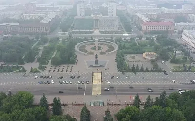 Красноярск окутал дым лесных пожаров