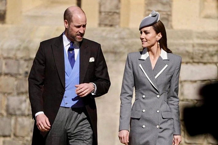 Кэтрин вышла в новом пальто и задала тон встрече