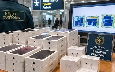 В аэропорту Астаны нашли 223 iPhone 18 без декларации