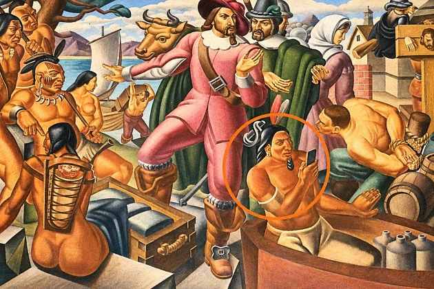 «Смартфон» на росписи 1937 года снова стал загадкой