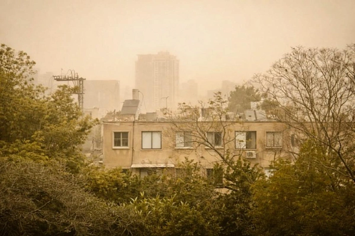 Песчаная мгла накрыла Израиль с юга