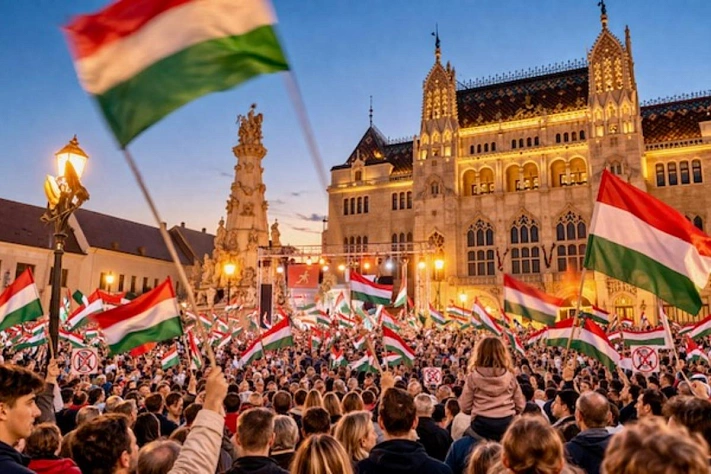 Орбан вывел сторонников на финальный митинг перед выборами