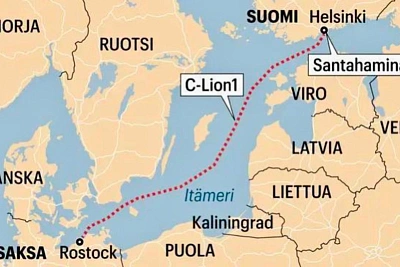 В Финляндии сообщили о разрыве подводного кабеля связи с Германией