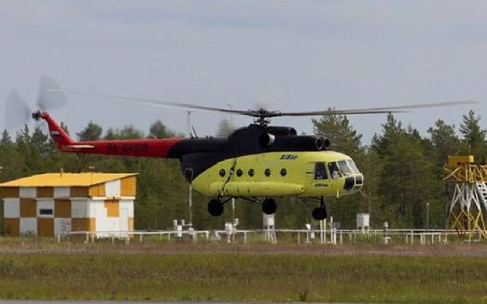 В Ноябрьске школьники сожгли вертолёт