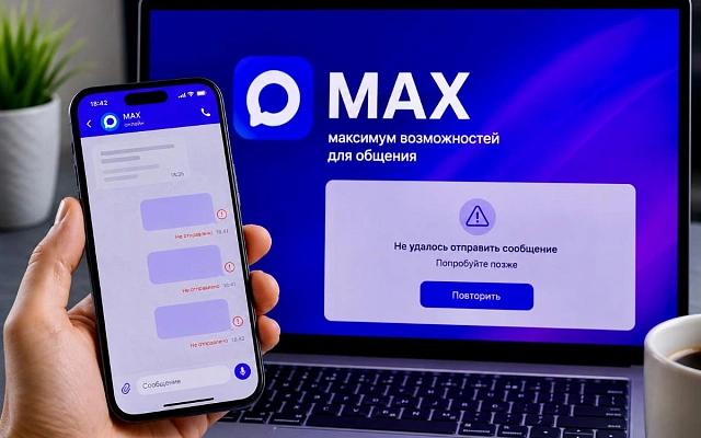 В мессенджере MAX произошёл массовый сбой с отправкой сообщений