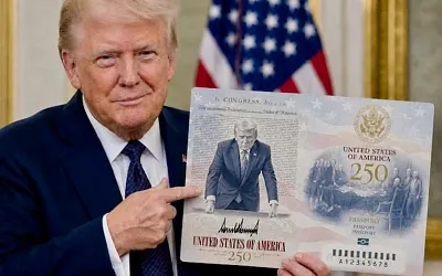 Паспорт США получил лицо Трампа
