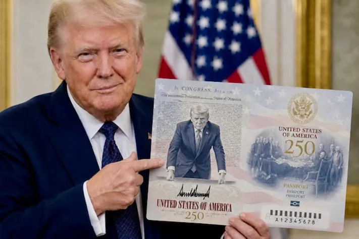 Паспорт США получил лицо Трампа