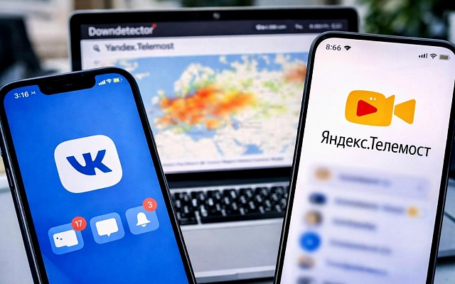 Пользователи массово жалуются на сбои во «ВКонтакте» и «Телемосте»