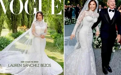 Платье Dolce & Gabbana, кольцо в 30 карат : свадьба Безоса и Санчес в Венеции