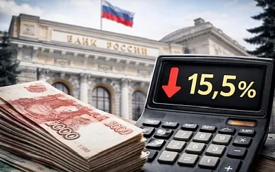ЦБ снизил ключевую ставку до 15,5% годовых