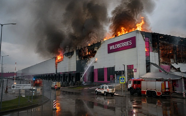 Склад Wildberries в Котовске полностью уничтожен пожаром