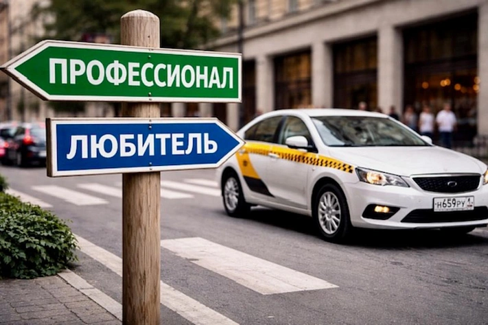 Таксистов хотят разделить на профессионалов и любителей