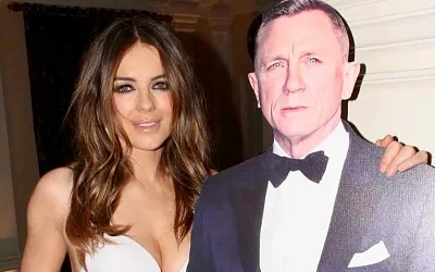 Лиз Хёрли встретила Новый год в стиле агента 007