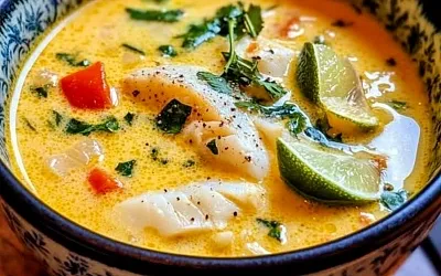 Рыбный суп с кокосовым молоком и лаймом: тропическая свежесть в вашей тарелке