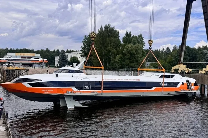 Второй «Метеор» для Ростова спустили на воду в Нижнем Новгороде