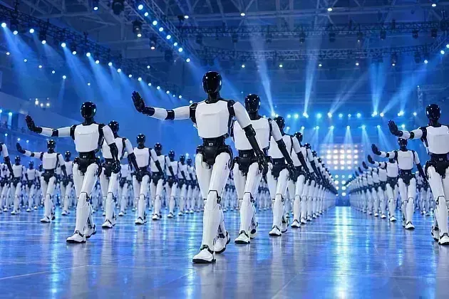 В Китае 110 гуманоидов станцевали на рекорд