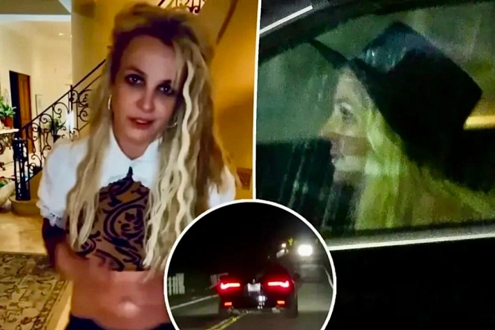 Бритни Спирс снова под прицелом таблоидов после ролика с опасным вождением