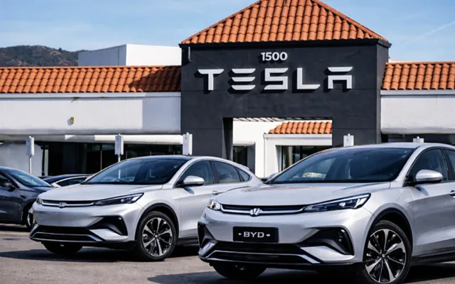 BYD впервые обошла Tesla по продажам электромобилей за год