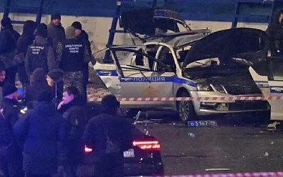 В Москве смертник подорвал себя рядом с машиной ДПС