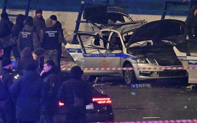 В Москве смертник подорвал себя рядом с машиной ДПС