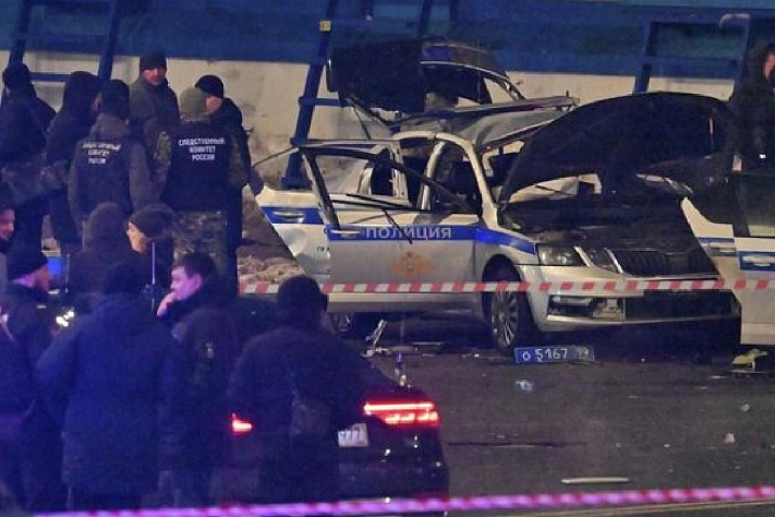В Москве смертник подорвал себя рядом с машиной ДПС