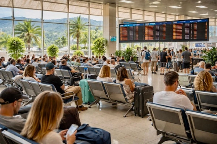 В аэропортах Сочи, Краснодара и Геленджика задержали и отменили более 100 рейсов