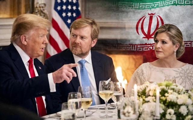Трамп дал понять нидерландским монархам, что Иран будут дожимать
