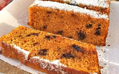 Нежный тыквенный манник с шоколадом и корицей