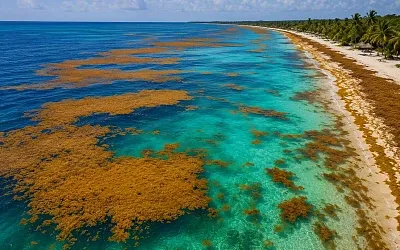Карибское море пережило рекорд саргассума