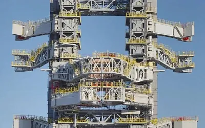 На «Восточном» завершили строительство стартового комплекса