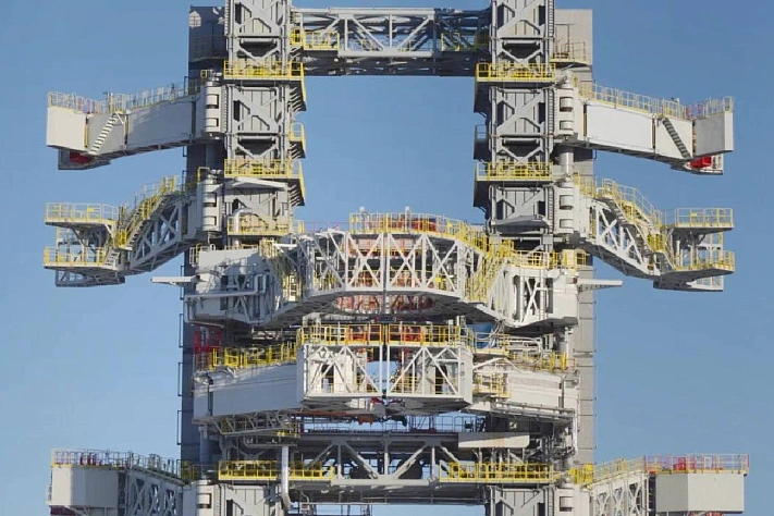 На «Восточном» завершили строительство стартового комплекса