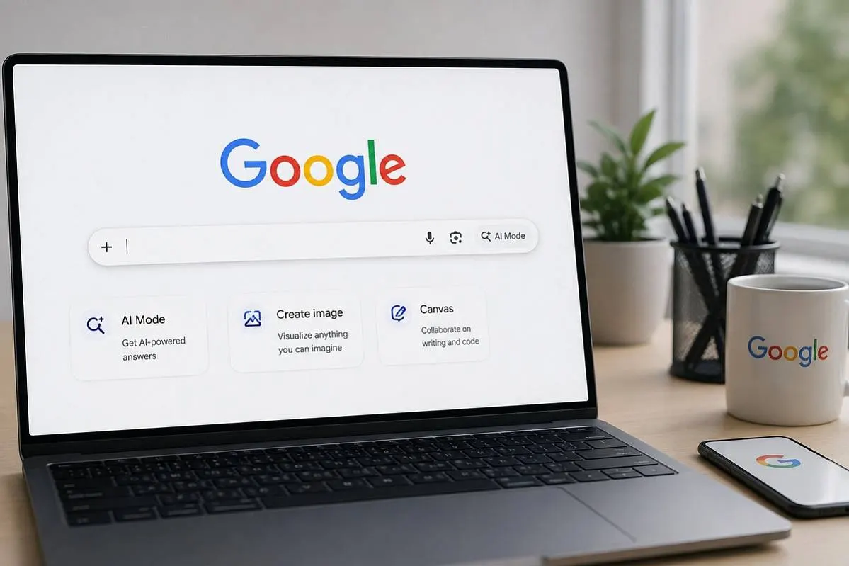 Google тестирует главную страницу без кнопки «Поиск»