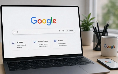 Google тестирует главную страницу без кнопки «Поиск»