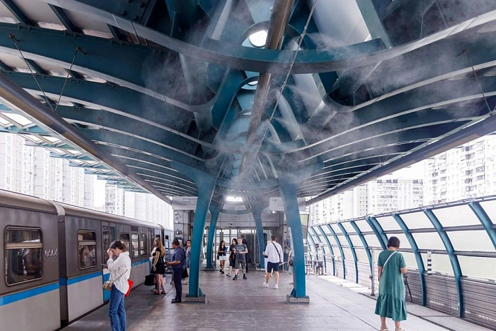 В московском метро появится охлаждающий туманизатор