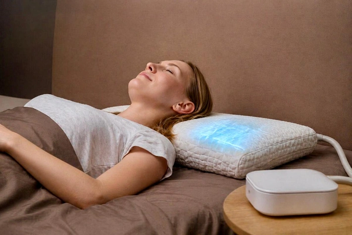 Подушка Mirakuru сама меняет положение головы