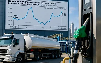 Дизель на бирже подошёл к годовому максимуму