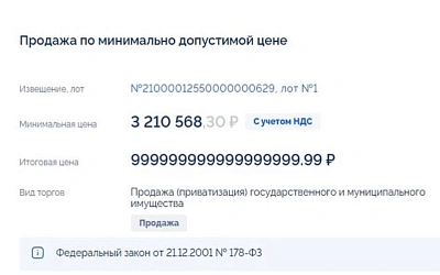 В Ярославле торги по продаже муниципального здания завершились аномальной ставкой