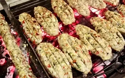 Необычный куриный кебаб