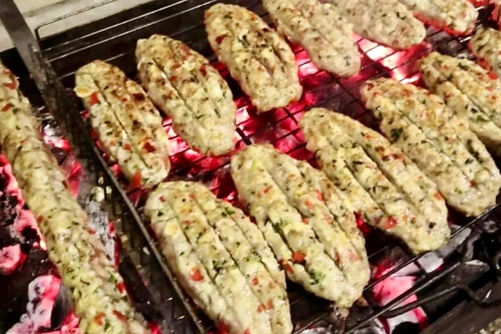 Необычный куриный кебаб