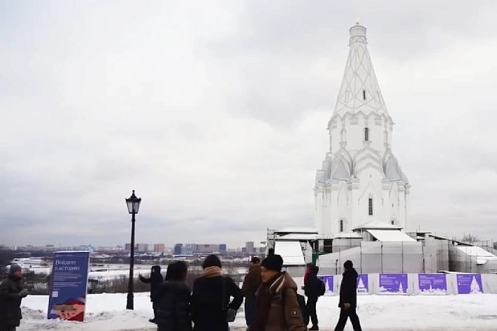 Завершена реставрация фасадов знаменитой церкви Вознесения Господня